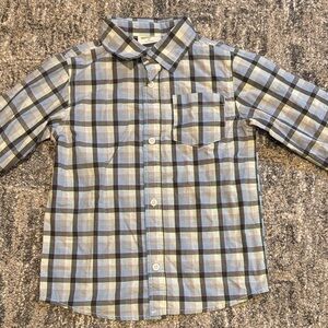 NWOT Crazy 8 Multicolor Plaid Button Down Shirt size 5T